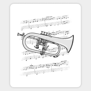 Flugelhorn Player Hornist Brass Musician Magnet